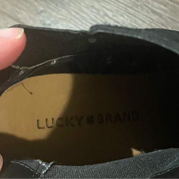 Lucky Brand Yamka Wedge Chelsea Boot in Black 9.5 - Picture 13 of 14